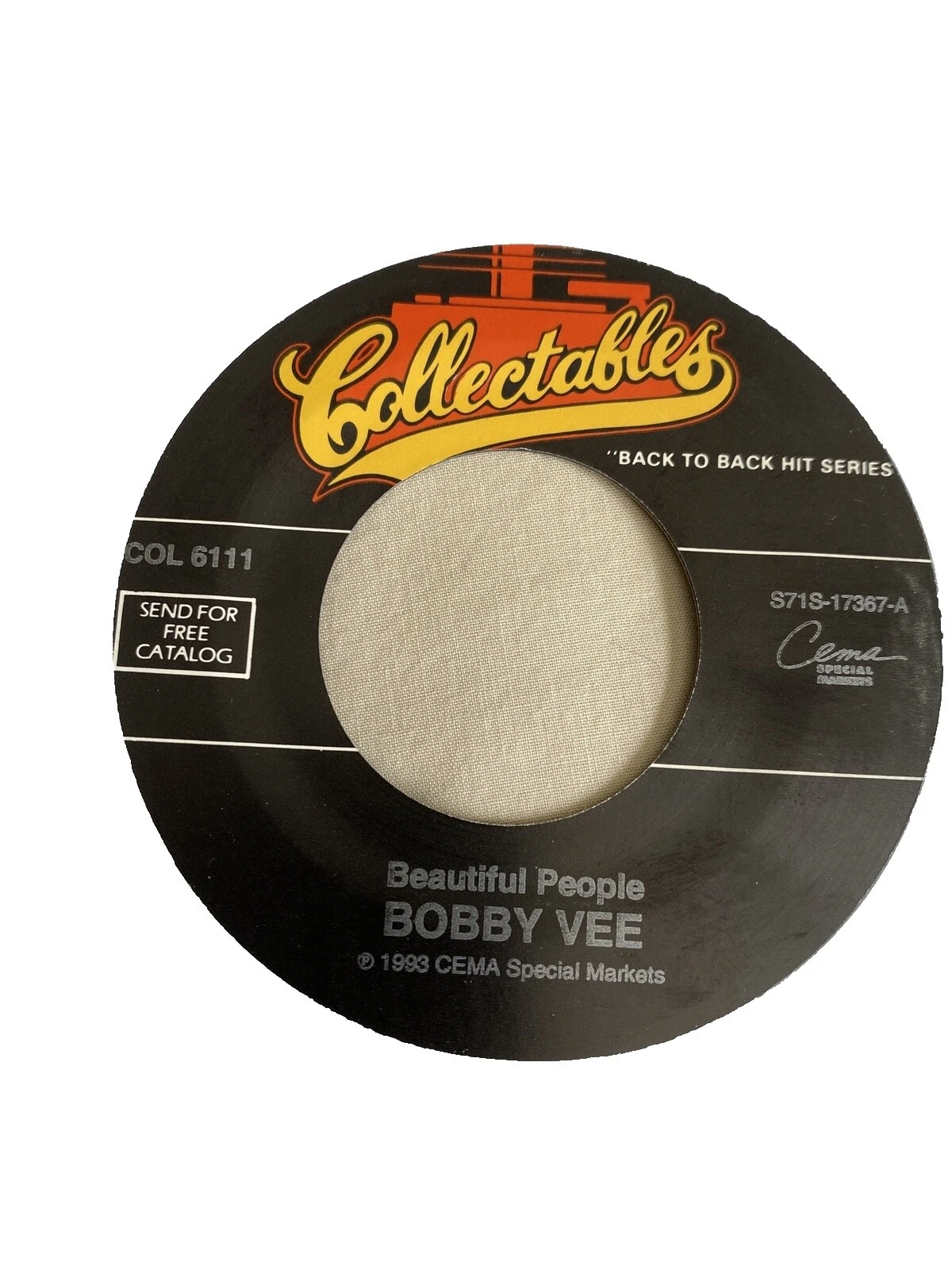 Bobby Vee Rock Excellent (EX) Sleeve Vinyl Records
