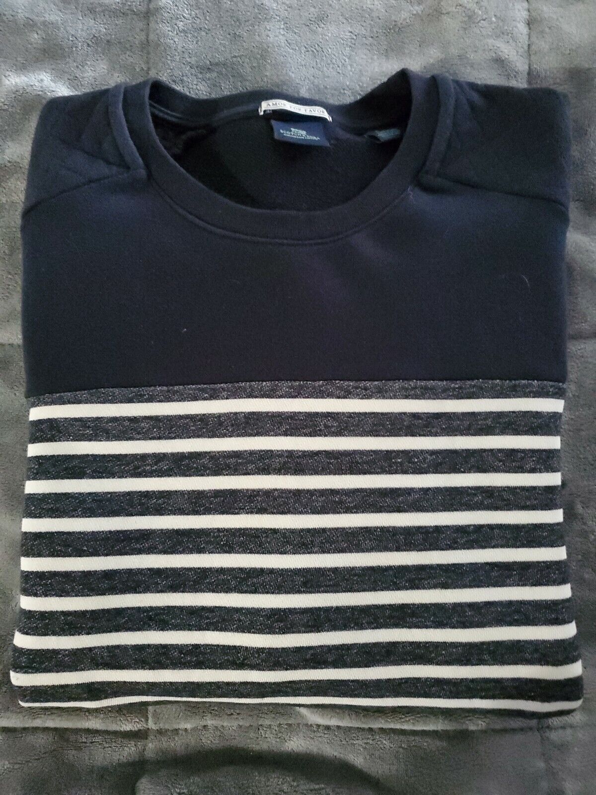 Scotch &amp; Amsterdam Couture AMOR FAVOR Pullover Striped Sweatshirt SZ | eBay