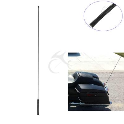 Black 33'' AM FM Antenna For Harley Electra Street Road Glide 86-20 Radio Rubber