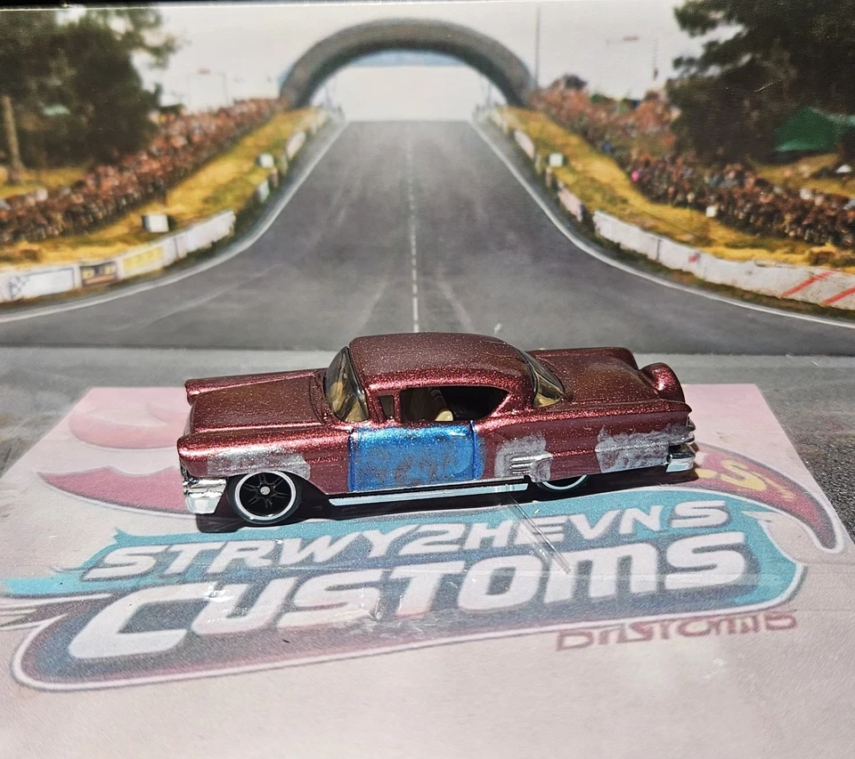 Chevy Impala personalizado Cheech y Chong Hot Wheels con Spectraflame y pilotos reales Foto 2 de 3