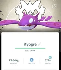 Pokémon Go-Shiny Kyogre-Go Fest Background TRADE-Trade Registered Or 30 Days