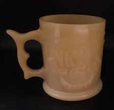 Whataburger Buffalo Nickel Coffee Cup Mug Butterscotch Glass