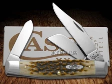 Case xx Knife Large Stockman Jigged Amber Bone Carbon Steel Pocket Knives 00204
