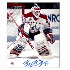 Byron Dafoe Autographed Washington Capitals Away 8x10 Photo