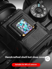 Cubierta de zapato caliente Botón obturador de zapato frío Patrón de concha marina Adecuado para Fuji Nikon