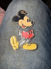 Vintage Walt Disney Productions Mickey Mouse Enamel Necklace Pendant Charm 2"