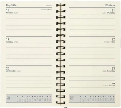 BRANDED Collins - Elite - Pocket 2026 12 Month Calendar Year Planner, Week-To-View