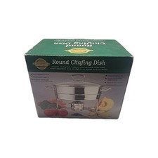 Gourmet Standard 3 Quart Stainless Steel Chafing Dish with Glass Lid