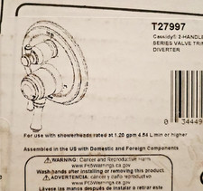 Delta T27997 Cassidy 2-Handle Traditional Valve Trim w 6-Setting Diverter Chrome
