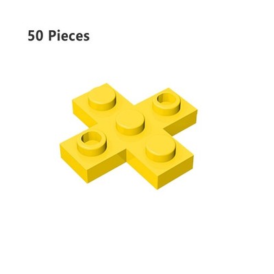 15397 Plate 3X3 Cross Yellow Bricks 50 PCS Bricks, Pieces & Parts