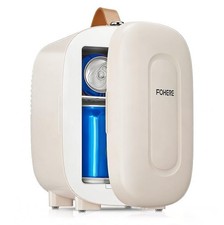 Mini Fridge 5 Liter/6 Cans Portable Mini Cooler AC DC Power Compatibility Small