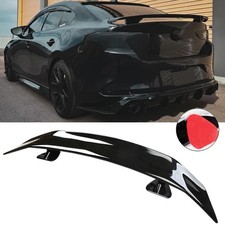 Glossy Black 46 Rear Trunk Spoiler Wing Lip For Mazda 3 Axela Sedan Gt Racing