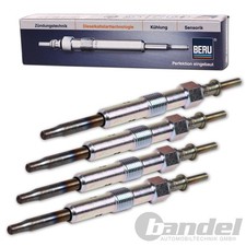 4x BERU GLÜHKERZE für AUDI 80 90 VW CADDY II GOLF 1+2+3 JETTA PASSAT POLO T3 T4