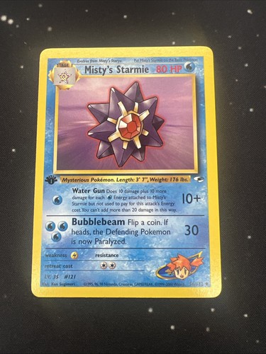 Misty’s Starmie 56/132 1ª Edición Gimnasio Héroes Poco Común WOTC Tarjeta Pokémon 2 - Imagen 1 de 10