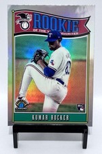 2025 Bowman Chrome Kumar Rocker RC ROY Favorites #ROY-5 Rangers MISCUT ERROR