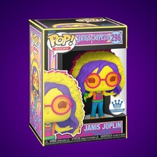 Janis Joplin Blacklight Fun on The Run 2023 Exclusive Funko Pop