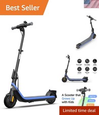 Dynamic Ninebot eKickScooter: Adjustable, 12.4 mph, and Bluetooth for Kids 6-14