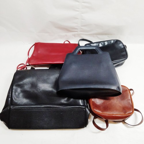 Salvatore Ferragamo Handtasche Schultertasche 5er Set schwarz Leder 1028548 - Bild 2 von 11
