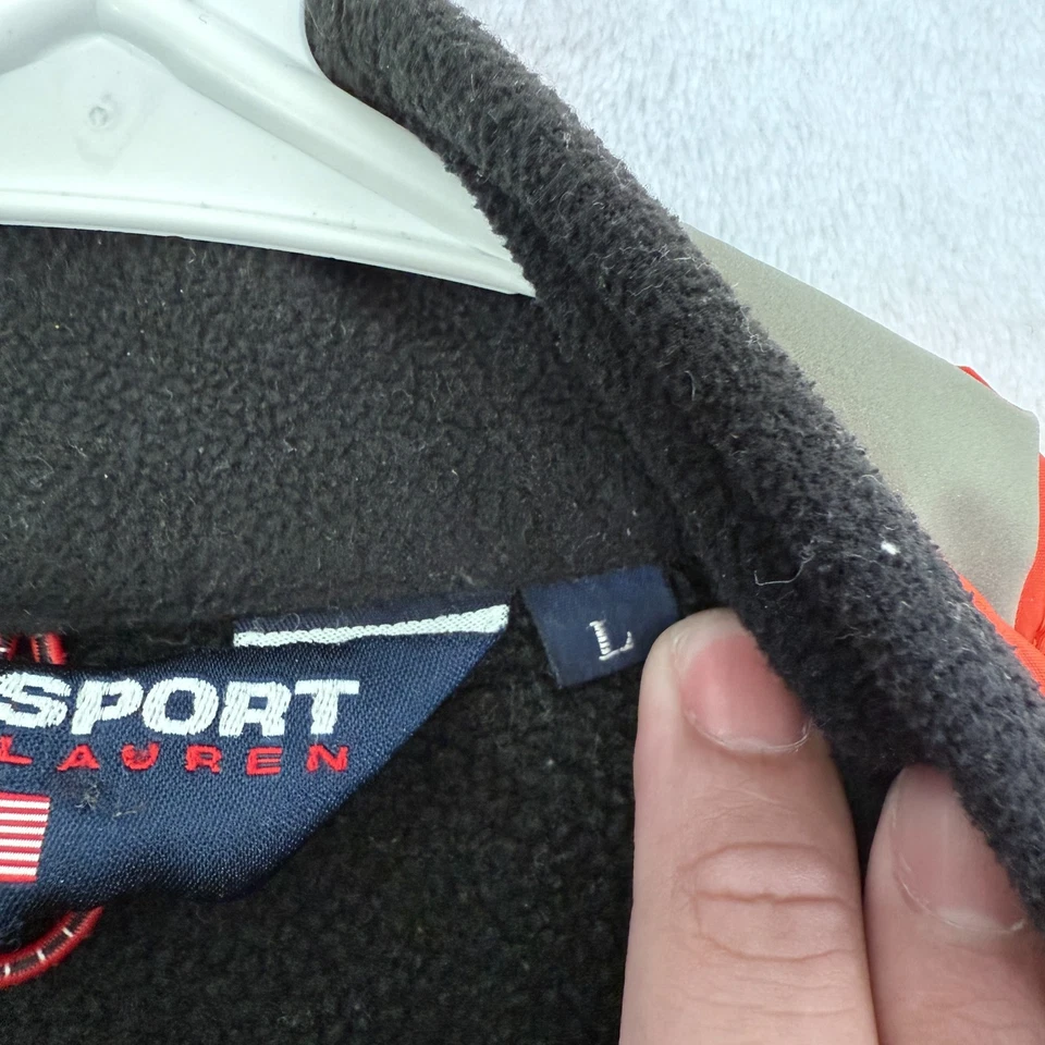 Chaqueta de ciclismo RLX Polo Sport Ralph Lauren para mujer L naranja cremallera completa línea polar Foto 4 de 4