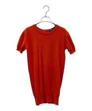 CHANEL                    Coco Mark Cashmere Back Button Dress / Logo / Gold But