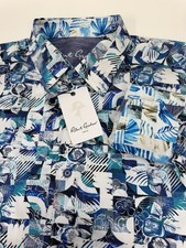 NWT Robert Graham PAVONES Floral Geometric Classic Fit L/S Shirt LARGE 198