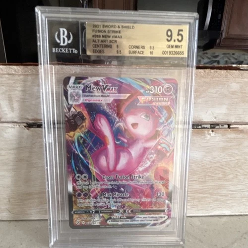 Pokémon Mew VMAX Alternate Art Secret Rare Holo Fusion Strike 269/264 BGS 9.5