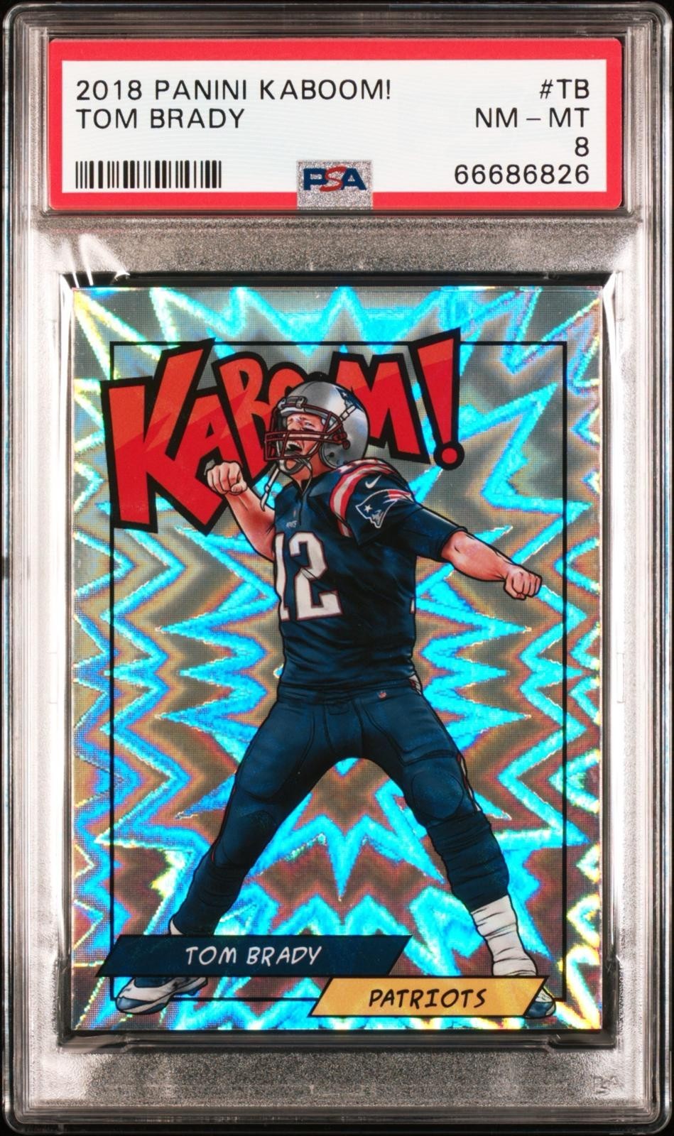 2018 Panini Tom Brady Kaboom! #K-TB PSA 8
