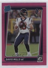 2021 Panini Donruss Optic Rated Rookie Pink Prizm Davis Mills #222 10nl