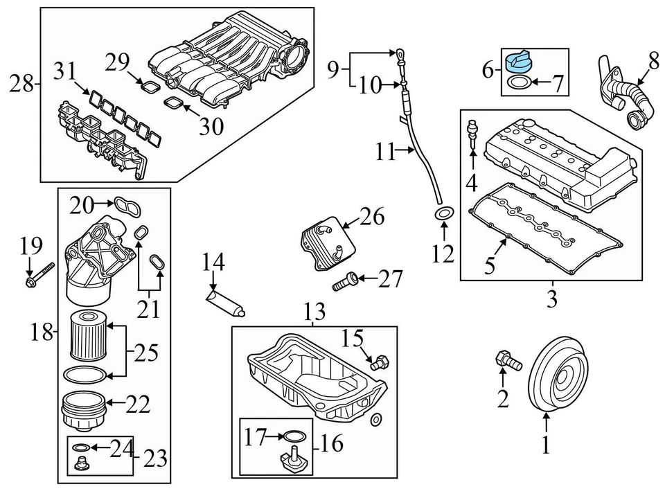 VW RABBIT PICKUP 1980-1983 - TAPA ACEITE MOTOR 026103485L Foto 3 de 4