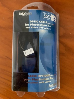 bigben interactive optic cable for play station 2 tm and video dvd player