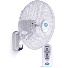 18 Inch Wall Fan with Timer and Remote 40cm 3 Speed Oscillating Cooling White