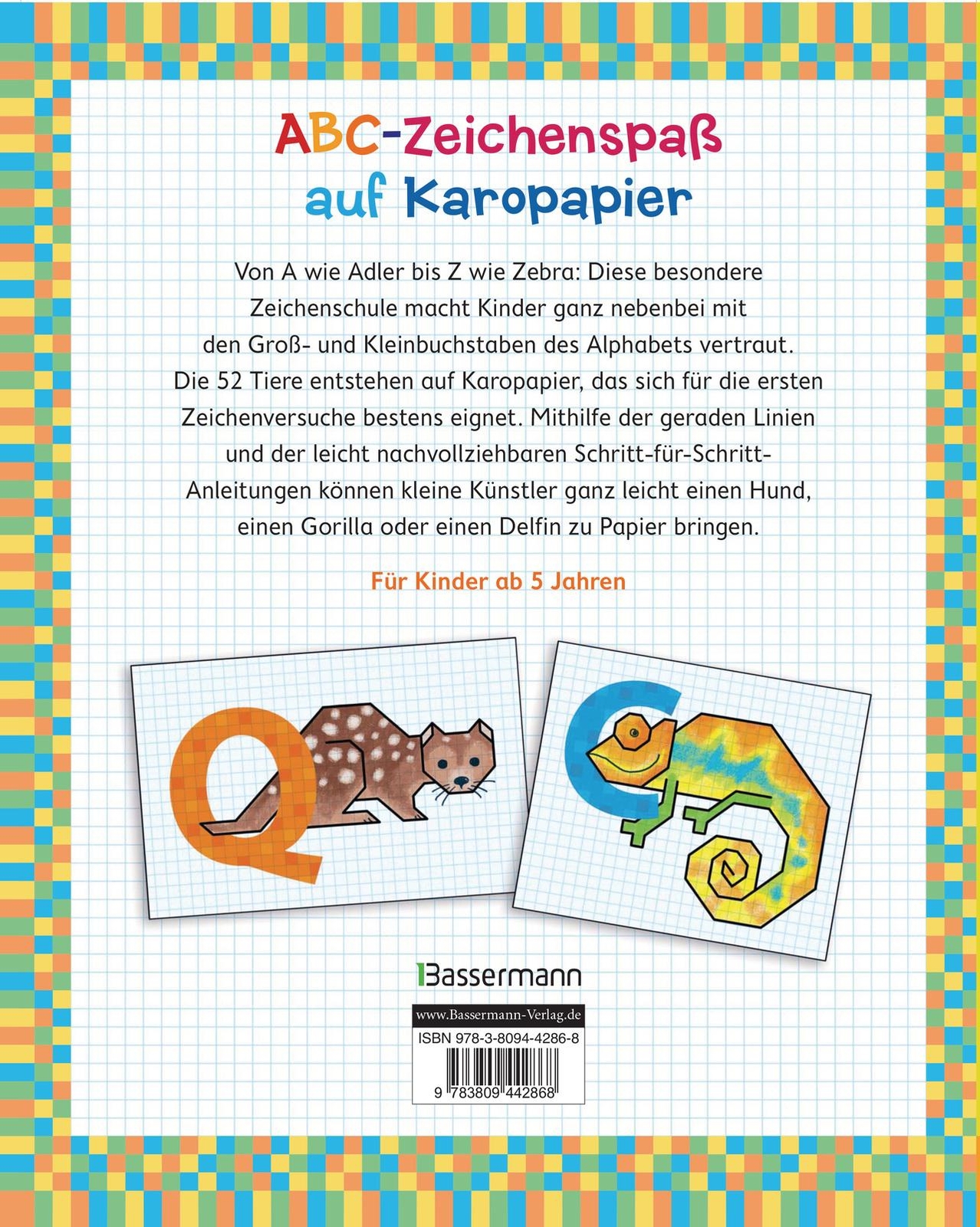 Thumbnail - Ich Zeichne Mein Abc Der Tiere Auf Karopapier. Zeichnen, Buchstaben