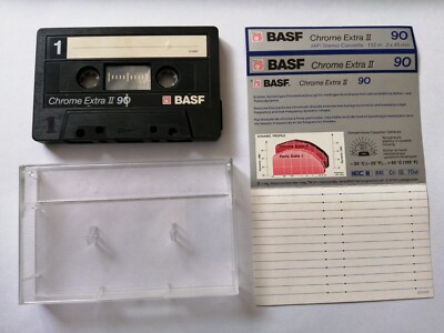 BASF Chrome Extra II 90   Audio MC Kassette Cassette #9c1