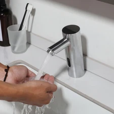 Automatic Electronic Hands Free Mixer Sensor Tap Faucet Bathroom Basin Faucet
