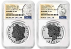 Presale - 2023-S Reverse Proof $1 Morgan and Peace Dollar 2pc Set NGC PF69