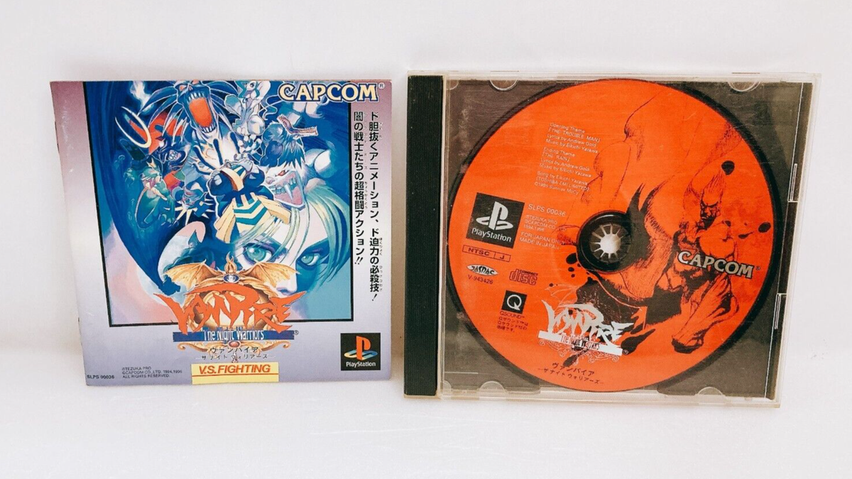 VAMPIRE Darkstalkers THE NIGHT WARRIORS PS1 CAPCOM PlayStaion