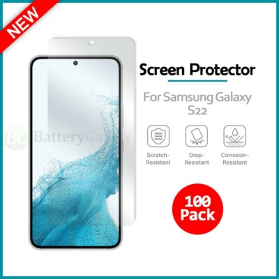 100-Pack LCD Ultra Clear HD Screen Shield Protector for Phone Samsung Galaxy S22