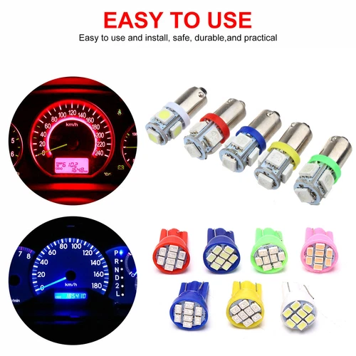 20X T10 BA9S 168 1816 LED Instrument Panel Gauge Cluster Dash Light Bulbs 194 57 - Picture 4 of 27