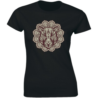 Tiger Face Head Art Cool Wild Nature Animal Pet Gift Tee Idea Women's T-shirt