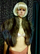 Fox Fur Shawl Collar Color Earthtones Size: Free by Harry Victor  son of L A