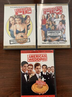 American Pie DVD Trilogy Unrated American Wedding Eugene Levy Sean William Scott