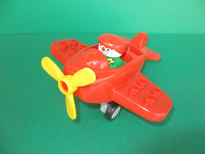 Lego Duplo kleines Flugzeug rot Pilot 5592 Mein erstes Flugzeug  (021122B)
