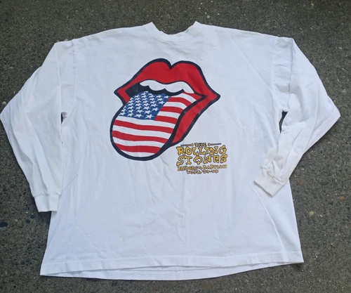 The Rolling Stones Bridges to Babylon Tour Long 1990s vintage concert t-shirt, vintage, size 3XL, single stitch, B+ condition