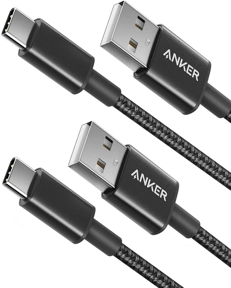 Anker USB C Kabel 2 Stück 0,9 m doppelt-geflochtenes Nylon Type C Ladekabel