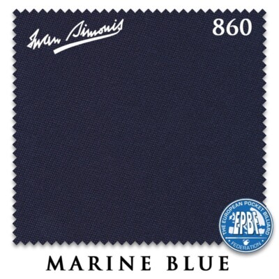 7' Simonis 860 Pool Table Cloth - Marine Blue - AUTHORIZED DEALER