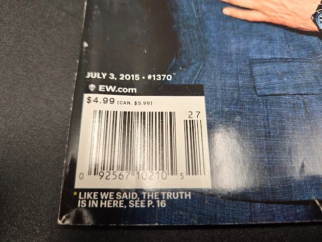 X-Files Magazines Entertainment Weekly 07/03/15 TV Guide 01/18/16 - Image 3 of 4