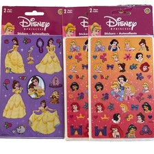 SandyLion, Disney Princess Sticker Sheet, 2 Designs 3 Packs