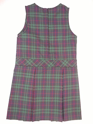 green plaid uniform dress School Uniform Girls Plaid Jumper Top of The Knee Plaid #79 by hello n –  hello nella main image 1