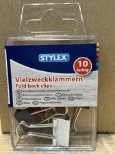 Stylex Vielzweckklammern 10er Farbig, 19mm