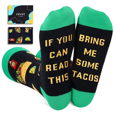 Mens Taco Socks Mexican Socks - Funny Taco Gifts Mexican Dad Gifts Mexican Fo...